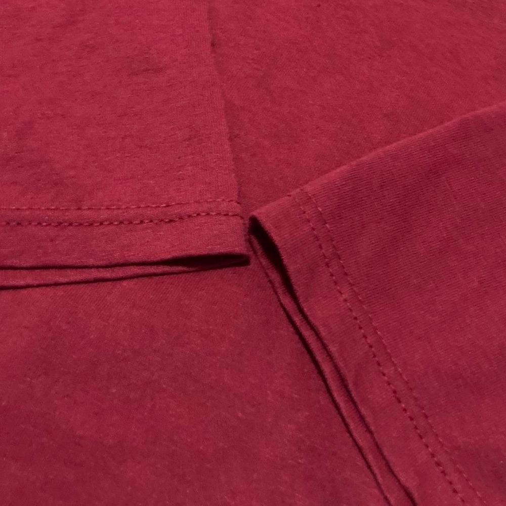 Fruit of the Loom Best maroon blank tee vtg 90s/00s 50/50 XL/23 - Picture 4 of 8